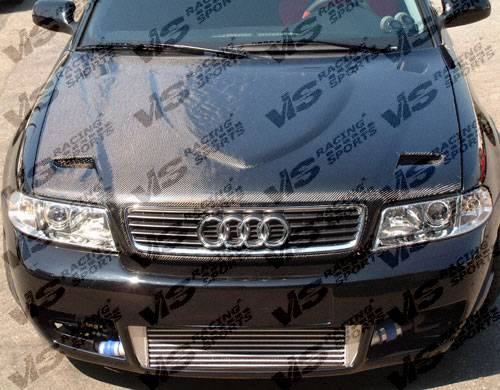 VIS Racing - Audi S4 VIS Racing Euro R Carbon Fiber Hood - 98AUS44DEUR-010C