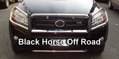 thumbnail image 2 of 3-Inch Black Steel Bull Bar Push Bumper – For Toyota RAV4 2006-2016 – Bolt-On Grille Guard 2 of 3
