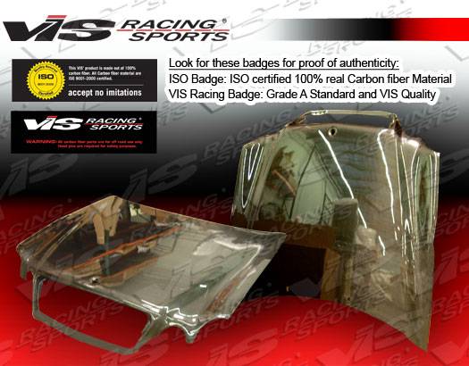 VIS Racing - Mercedes-Benz CLK VIS Racing OEM Black Carbon Fiber Hood - 98MEW2082DOE-010C