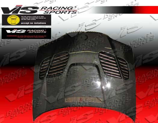 VIS Racing - BMW 3 Series 2DR VIS Racing GTR Black Carbon Fiber Hood - 99BME462DGTR-010C