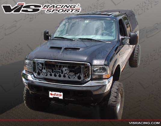 VIS Racing - Ford F250 VIS Racing Fiberglass Outlaw Type 2 Hood - 99FDF252DOL2-010