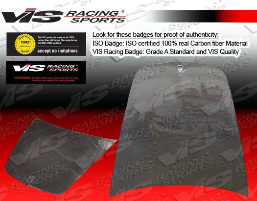 VIS Racing - Ferrari 360 VIS Racing GT Black Carbon Fiber Hood - 99FR3602DGT-010C