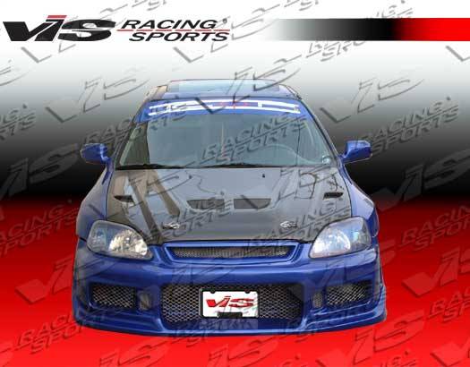 VIS Racing - Honda Civic VIS Racing EVO Carbon Fiber Hood - 99HDCVC2DEV-010C