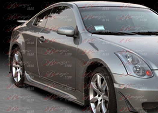 AIT Racing - Infiniti G35 2DR AIT Racing Wondrous Style B-Magic Side Skirts - G3503BMGLSSS2