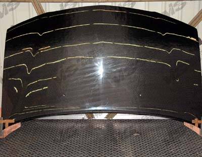 VIS Racing - Honda Odyssey VIS Racing OEM Black Carbon Fiber Hood - 99HDODY4DOE-010C