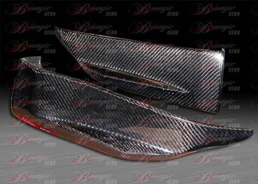 AIT Racing - Infiniti G35 2DR AIT Racing GTR Style B-Magic Carbon Fiber Rear Add-On - G3503BMGTRRS2