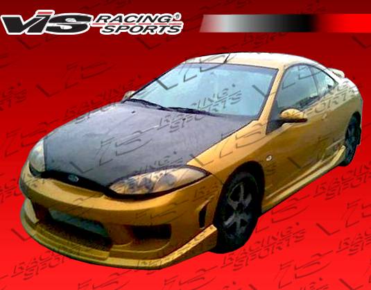 VIS Racing - Mercury Cougar VIS Racing OEM Black Carbon Fiber Hood - 99MYCOU2DOE-010C