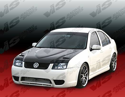 VIS Racing - Volkswagen Jetta VIS Racing Euro R Black Carbon Fiber Hood - 99VWJET4DEUR-010C