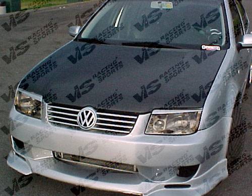 VIS Racing - Volkswagen Jetta VIS Racing OEM Black Carbon Fiber Hood - 99VWJET4DOE-010C