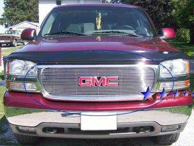 APS - GMC Denali APS Billet Grille - with Logo Opening - Upper - Stainless Steel - G65703S