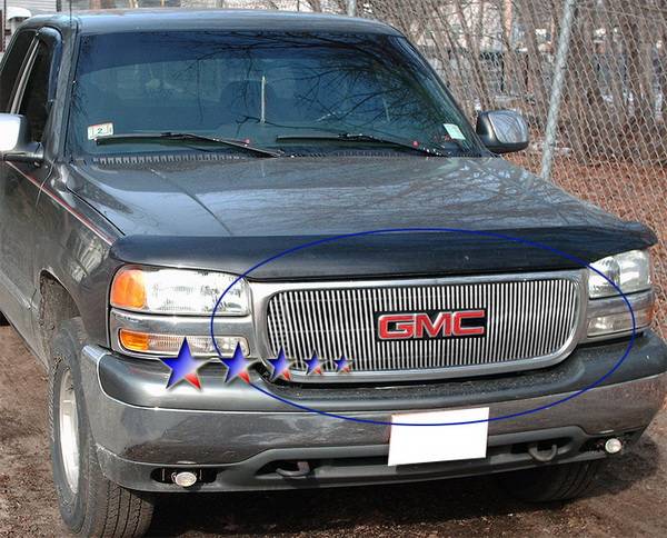 APS - GMC Denali APS Billet Grille - with Logo Opening - Upper - Aluminum - G65703V