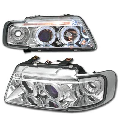 Custom - Chrome Halo LED Headlights