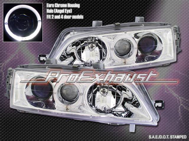 Custom - Chrome Euro Angel Eyes Halo Pro Headlights