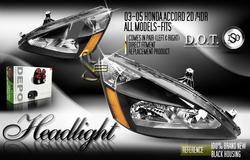 Custom - Black Euro Crystal Headlights