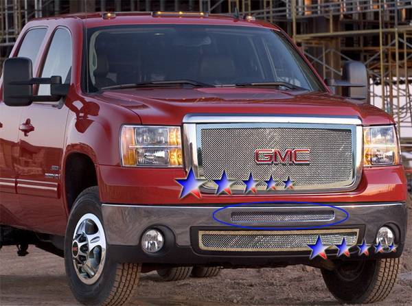 APS - GMC Sierra APS Wire Mesh Grille - Upper - Stainless Steel - G76570T