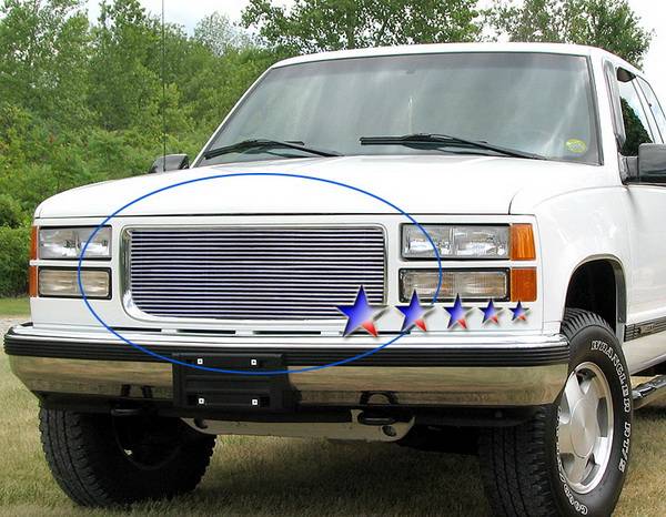APS - GMC Safari APS Billet Grille - Upper - Aluminum - G85732A