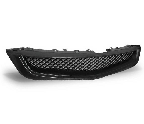 4CarOption - Honda Accord 4CarOption Front Hood Grille - GR-AC0205TR-BK