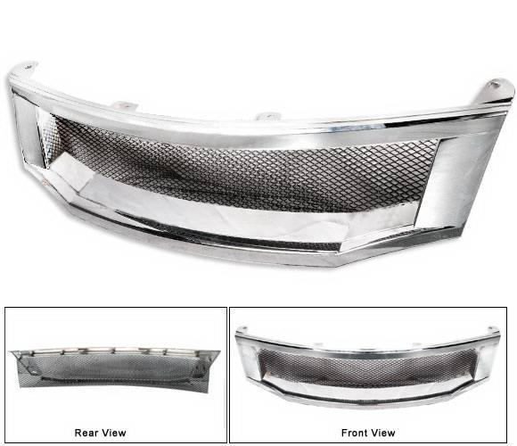 4CarOption - Honda Accord 4CarOption Front Hood Grille - GR-AC0809TR-CM