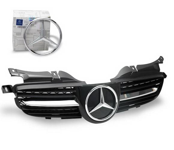 4CarOption - Mercedes R Class 4CarOption Front Hood Grille - GRA-W1709804W171-BK