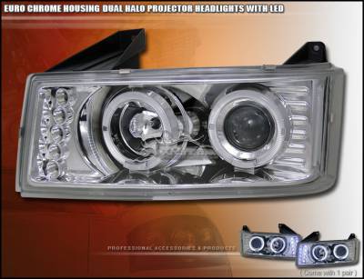 Custom - Chrome Dual Halo Pro Headlights