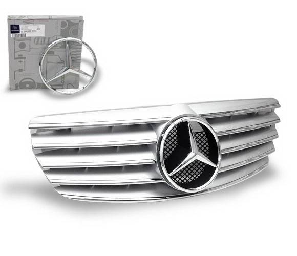 4CarOption - Mercedes E Class 4CarOption Front Hood Grille - GRA-W2110305WCL-SL