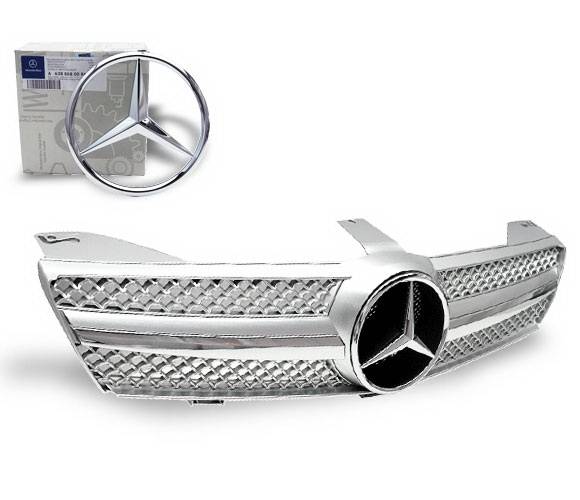 4CarOption - Mercedes CLS 4CarOption Front Hood Grille - GRA-W2190608WSLN-SL