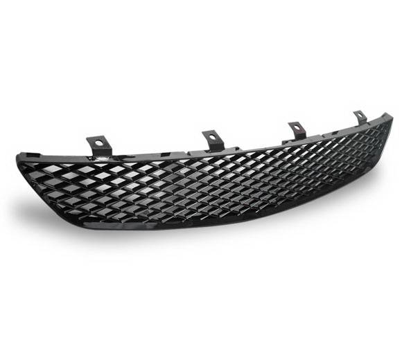 4CarOption - Honda Civic HB 4CarOption Front Hood Grille - GR-CV0205SITR-BK