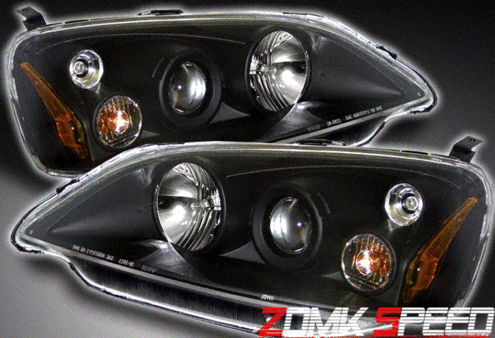 Custom - Black Housing TYC Pro Headlights