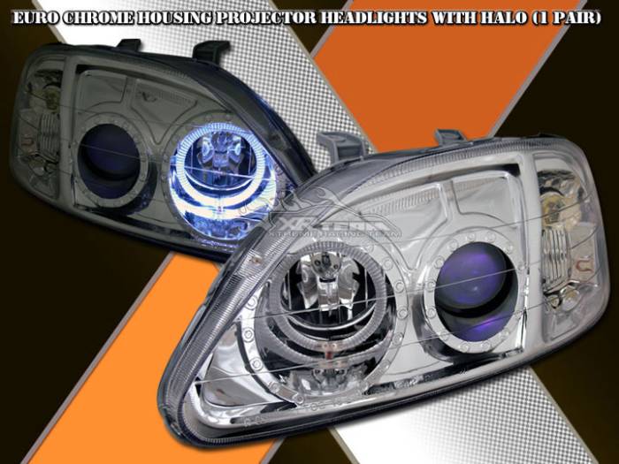 Custom - Euro Chrome Halo Pro Headlights