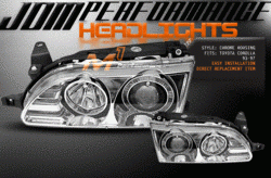 Custom - JDM Chrome Halo Headlights