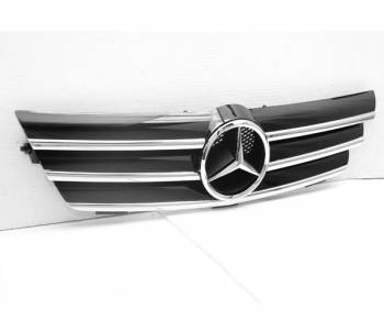 4CarOption - Mercedes C Class 4CarOption Front Hood Grille - GRG-W203SC0205G-BK