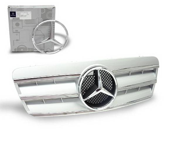4CarOption - Mercedes CLK 4CarOption Front Hood Grille - GRG-W2089802GCL3-S