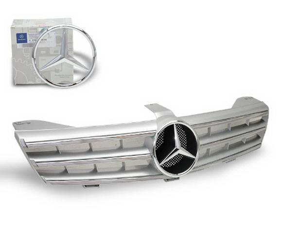 4CarOption - Mercedes CLS 4CarOption Front Hood Grille - GRG-W2190607F-CL3SL