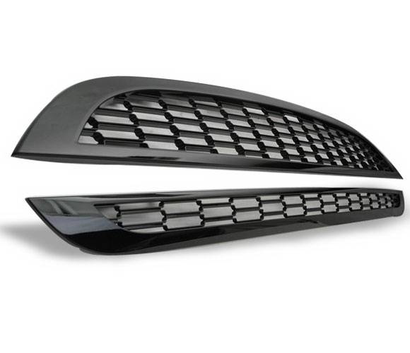 4CarOption - Mini Cooper 4CarOption Front Hood Grille - GR-MCP0106-BK