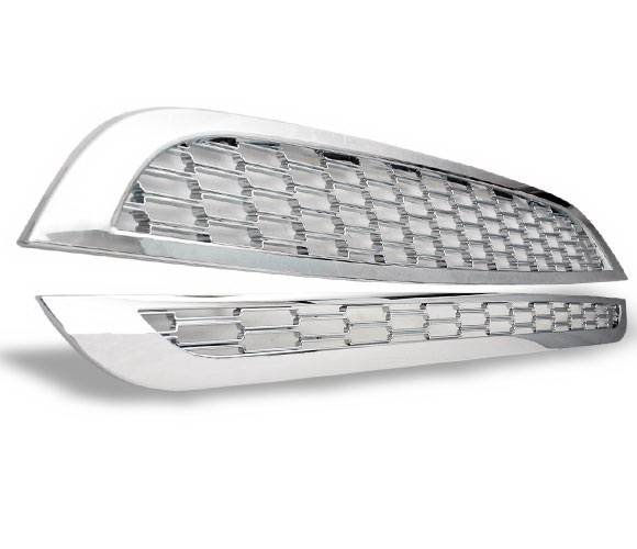 4CarOption - Mini Cooper 4CarOption Front Hood Grille - GR-MCP0106-CM