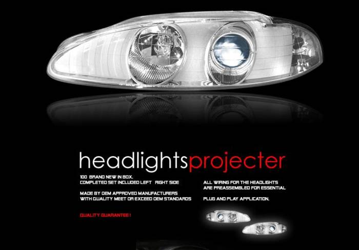 Custom - Chrome Angel Eye Halo Pro Headlights