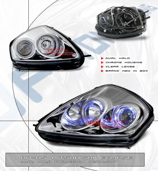 Custom - Euro Chrome Dual Halo Pro Headlights