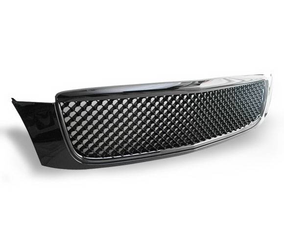 4CarOption - Cadillac DeVille 4CarOption Front Hood Grille - GRZ-DVL0005-BK