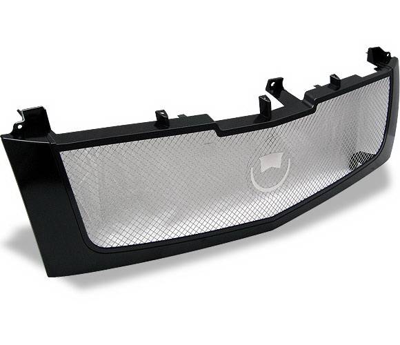 4CarOption - Cadillac Escalade 4CarOption Front Hood Grille - GRZ-ESCL0206-BK