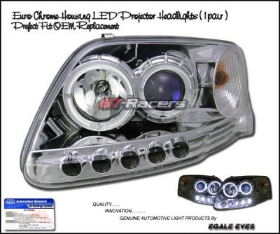 Custom - Euro Chrome Dual Halo LED Headlights