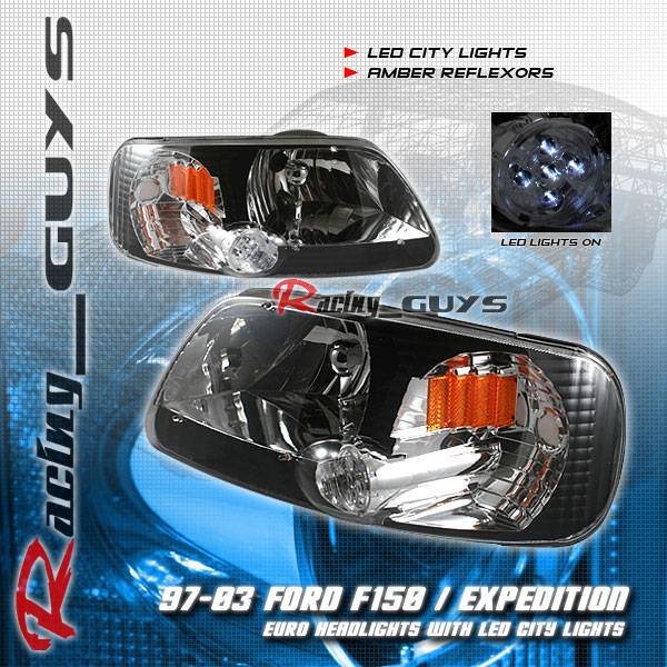 Custom - Euro Black LED City Headlights