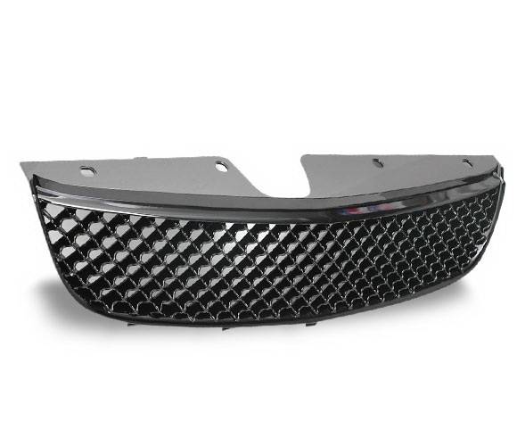4CarOption - Chevrolet Malibu 4CarOption Front Hood Grille - GRZ-MLB9703-BK
