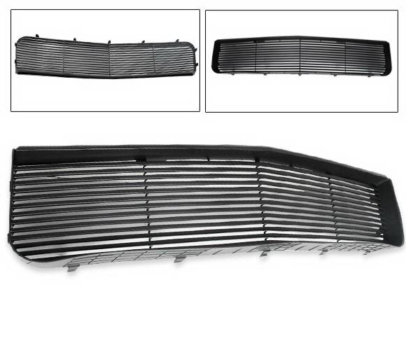 4CarOption - Ford Mustang 4CarOption Front Hood Grille - GRZ-MST0506V6-BK