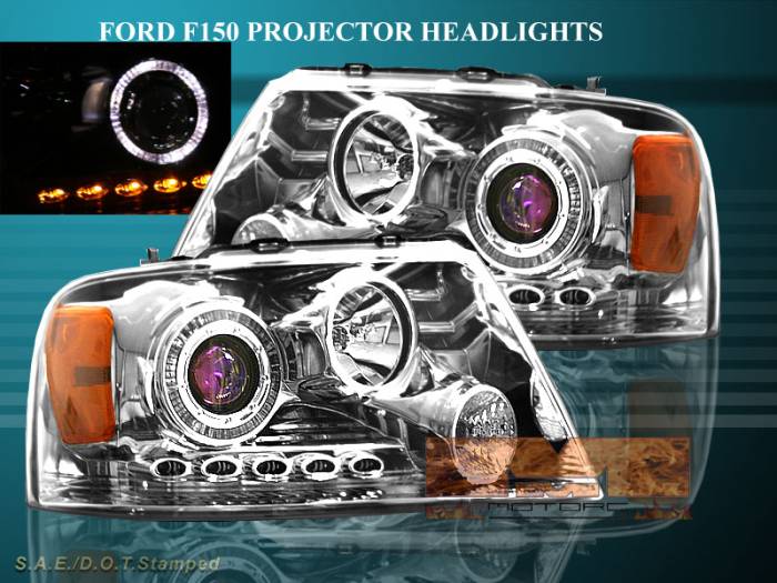 Custom - Chrome Blue Pro LED Headlights