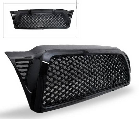 4CarOption - Ford Expedition 4CarOption Front Hood Grille - GRZQ-TCM0509-BK