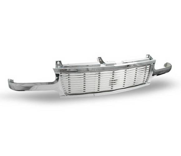 4CarOption - Chevrolet Suburban 4CarOption Front Hood Grille - GRZ-SLV9902-CM