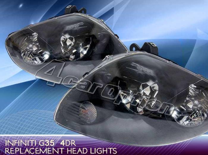 Custom - JDM Black Headlights