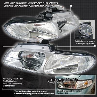 Custom - Chrome Diamond Headlights