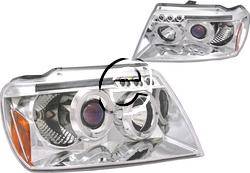 Custom - Chrome Halo  LED Headlights