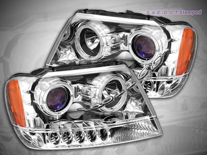 Custom - Chrome Halo Pro LED Headlights